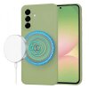 Husa MagSafe pentru Samsung Galaxy A56 A566, Techsuit, SoftFlex, Verde Deschis