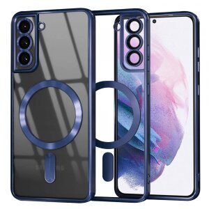 Husa MagSafe pentru Samsung Galaxy S21+ 5G G996, Techsuit, Luxury Crystal, Albastra