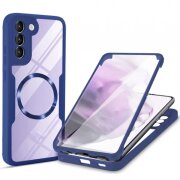 Husa MagSafe pentru Samsung Galaxy S22 5G S901, Techsuit, ColorVerse 360, Albastra
