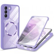 Husa MagSafe pentru Samsung Galaxy S22 5G S901, Techsuit, ColorVerse 360, Mov