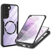 Husa MagSafe pentru Samsung Galaxy S22+ 5G S906, Techsuit, ColorVerse 360, Neagra