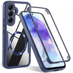 Husa MagSafe pentru Samsung Galaxy S23 FE S711, Techsuit, ColorVerse 360, Albastra