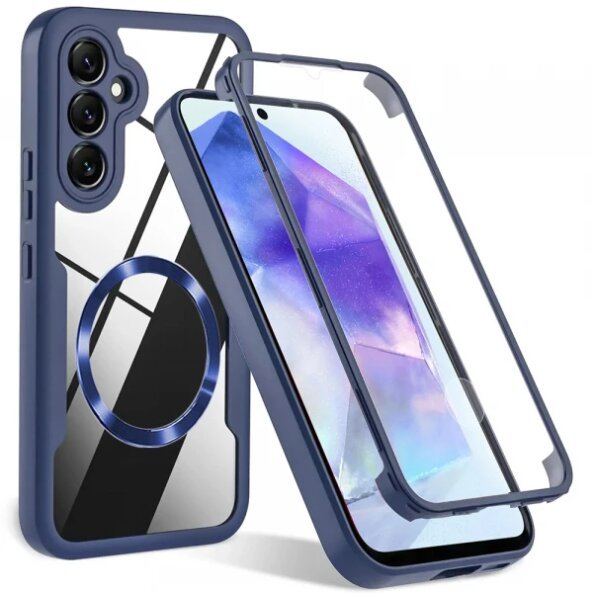 Husa MagSafe pentru Samsung Galaxy S23 FE S711, Techsuit, ColorVerse 360, Albastra