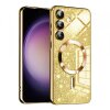 Husa MagSafe pentru Samsung Galaxy S23 FE S711, Techsuit, Luxury Glitter, Aurie