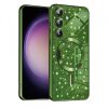 Husa MagSafe pentru Samsung Galaxy S23 FE S711, Techsuit, Luxury Glitter, Verde Inchis