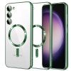 Husa MagSafe pentru Samsung Galaxy S23 S911, Techsuit, Luxury Crystal, Verde Deschis