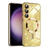 Husa MagSafe pentru Samsung Galaxy S23 S911, Techsuit, Luxury Glitter, Aurie