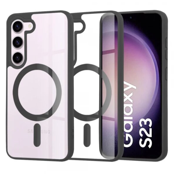 Husa MagSafe pentru Samsung Galaxy S23 S911, Techsuit, Pro, Neagra