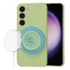 Husa MagSafe pentru Samsung Galaxy S23 S911, Techsuit, SoftFlex, Verde Deschis