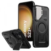 Husa MagSafe pentru Samsung Galaxy S23+ S916, Techsuit, CamVault, Neagra