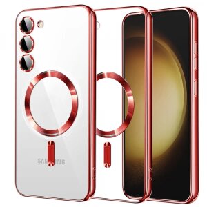 Husa MagSafe pentru Samsung Galaxy S23+ S916, Techsuit, Luxury Crystal, Rosie