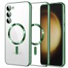 Husa MagSafe pentru Samsung Galaxy S23+ S916, Techsuit, Luxury Crystal, Verde Deschis