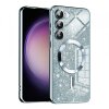 Husa MagSafe pentru Samsung Galaxy S23+ S916, Techsuit, Luxury Glitter, Bleu