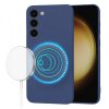 Husa MagSafe pentru Samsung Galaxy S23+ S916, Techsuit, SoftFlex, Bleumarin