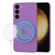 Husa MagSafe pentru Samsung Galaxy S23+ S916, Techsuit, SoftFlex, Mov