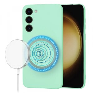 Husa MagSafe pentru Samsung Galaxy S23+ S916, Techsuit, SoftFlex, Verde