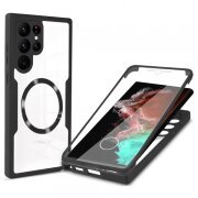 Husa MagSafe pentru Samsung Galaxy S23 Ultra S918, Techsuit, ColorVerse 360, Neagra