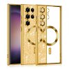 Husa MagSafe pentru Samsung Galaxy S23 Ultra S918, Techsuit, Luxury Glitter, Aurie