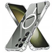 Husa MagSafe pentru Samsung Galaxy S23 Ultra S918, Techsuit, Shockproof, Transparenta