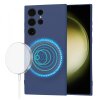 Husa MagSafe pentru Samsung Galaxy S23 Ultra S918, Techsuit, SoftFlex, Bleumarin