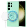 Husa MagSafe pentru Samsung Galaxy S23 Ultra S918, Techsuit, SoftFlex, Verde
