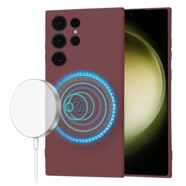 Husa MagSafe pentru Samsung Galaxy S23 Ultra S918, Techsuit, SoftFlex, Visinie