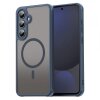 Husa MagSafe pentru Samsung Galaxy S24 FE S721, Techsuit, HaloFrost II, Bleumarin