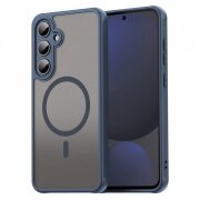 Husa MagSafe pentru Samsung Galaxy S24 FE S721, Techsuit, HaloFrost II, Bleumarin