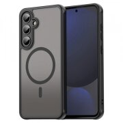 Husa MagSafe pentru Samsung Galaxy S24 FE S721, Techsuit, HaloFrost II, Neagra