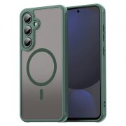 Husa MagSafe pentru Samsung Galaxy S24 FE S721, Techsuit, HaloFrost II, Verde