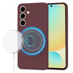 Husa MagSafe pentru Samsung Galaxy S24 FE S721, Techsuit, SoftFlex, Visinie