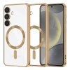 Husa MagSafe pentru Samsung Galaxy S24 S921, Techsuit, Luxury Crystal, Aurie
