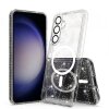 Husa MagSafe pentru Samsung Galaxy S24 S921, Techsuit, SparkleSkin, Transparenta