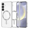 Husa MagSafe pentru Samsung Galaxy S24+ S926, Techsuit, Luxury Crystal, Argintie