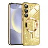 Husa MagSafe pentru Samsung Galaxy S24+ S926, Techsuit, Luxury Glitter, Aurie