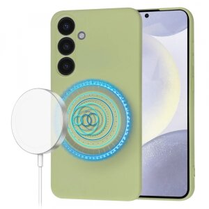 Husa MagSafe pentru Samsung Galaxy S24+ S926, Techsuit, SoftFlex, Verde Deschis