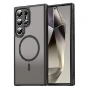 Husa MagSafe pentru Samsung Galaxy S24 Ultra S928, Techsuit, HaloFrost II, Neagra