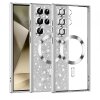 Husa MagSafe pentru Samsung Galaxy S24 Ultra S928, Techsuit, Luxury Glitter, Argintie