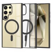 Husa MagSafe pentru Samsung Galaxy S24 Ultra S928, Techsuit, Pro, Neagra