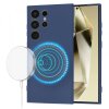 Husa MagSafe pentru Samsung Galaxy S24 Ultra S928, Techsuit, SoftFlex, Bleumarin