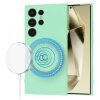 Husa MagSafe pentru Samsung Galaxy S24 Ultra S928, Techsuit, SoftFlex, Verde