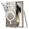 Husa MagSafe pentru Samsung Galaxy S24 Ultra S928, Techsuit, SparkleSkin, Transparenta