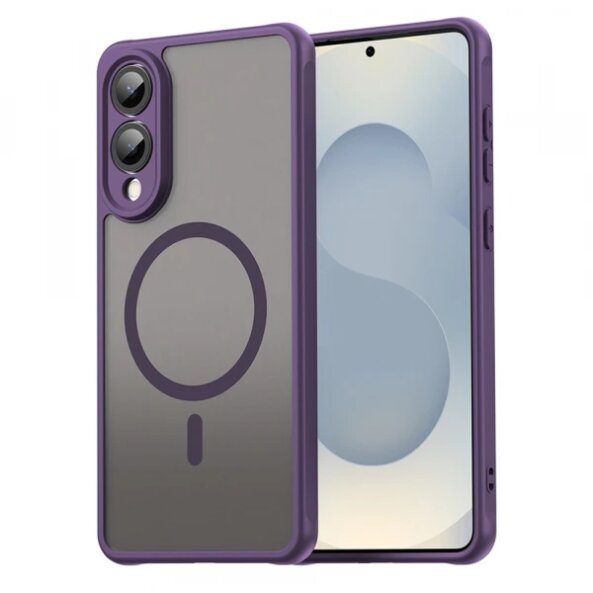 Husa MagSafe pentru Samsung Galaxy S25 Edge S937, Techsuit, HaloFrost II, Mov