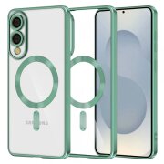 Husa MagSafe pentru Samsung Galaxy S25 Edge S937, Techsuit, Luxury Crystal, Verde Deschis