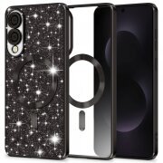 Husa MagSafe pentru Samsung Galaxy S25 Edge S937, Techsuit, Luxury Glitter, Neagra