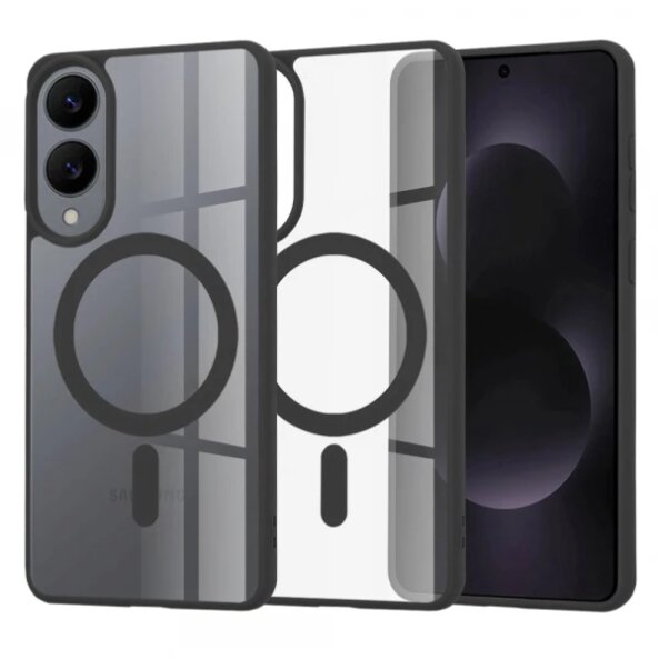 Husa MagSafe pentru Samsung Galaxy S25 Edge S937, Techsuit, Pro, Neagra