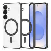 Husa MagSafe pentru Samsung Galaxy S25 S931, Techsuit, Luxury Crystal, Neagra