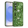 Husa MagSafe pentru Samsung Galaxy S25 S931, Techsuit, Luxury Glitter, Verde Inchis