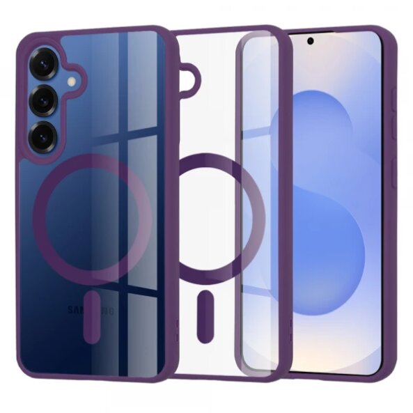 Husa MagSafe pentru Samsung Galaxy S25 S931, Techsuit, Pro, Mov