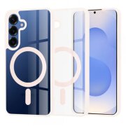 Husa MagSafe pentru Samsung Galaxy S25 S931, Techsuit, Pro, Roz